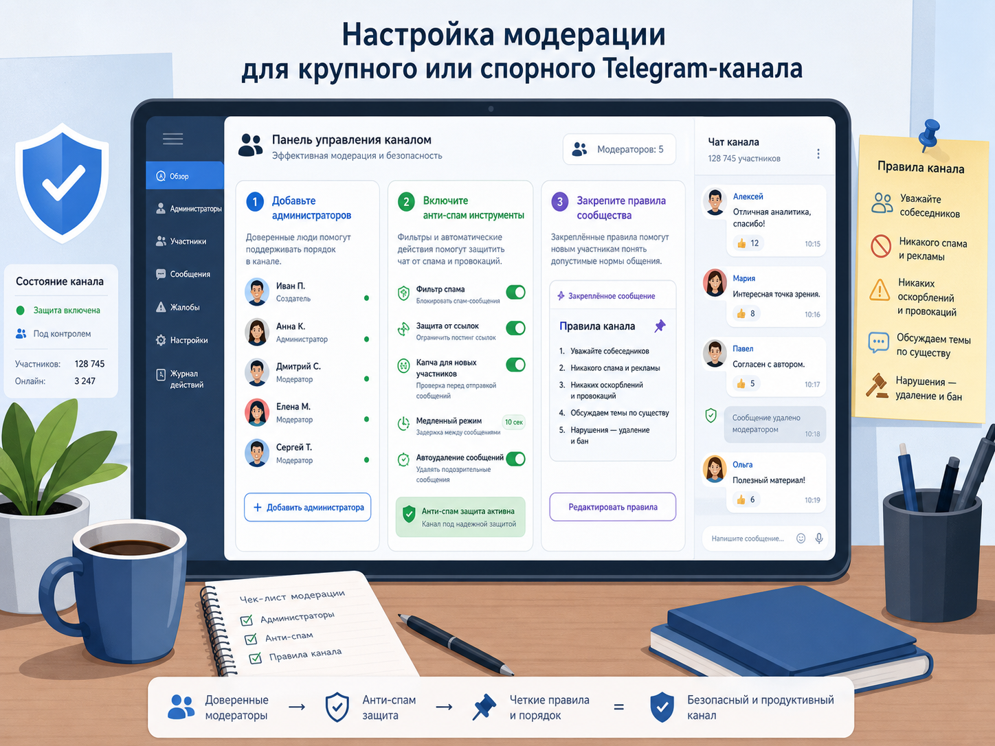 Как создать свой Телеграм-канал и оформить его?
